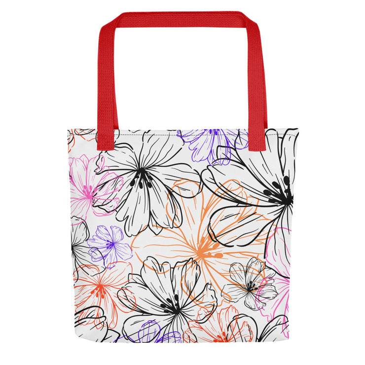 Floral Print Tote bag - Snark-Wear